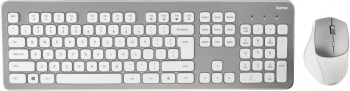 Zestaw bezprzewodowy Hama KMW-700, klawiatura + mysz, biały