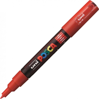 Marker z farbą Posca PC-1M, okrągła, 0.7mm, czerwony
