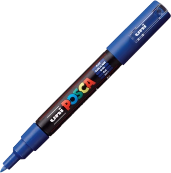Marker z farbą Uni Posca PC-1M, okrągła, 0.7mm, niebieski