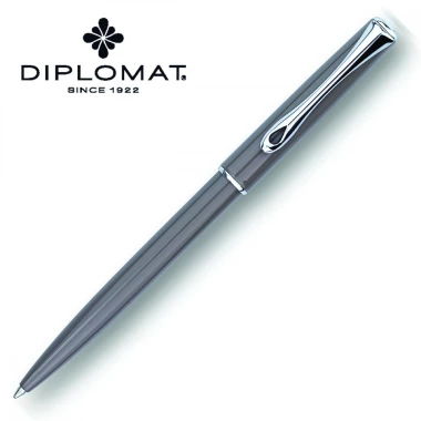 Długopis automatyczny Diplomat Traveller, M, szary