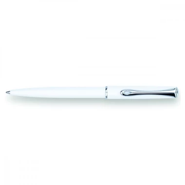 Długopis automatyczny Diplomat Traveller, M, chromowany, biały