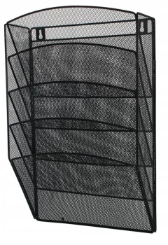 Półka naścienna Net M3175, 5 kieszeni, A4, czarny