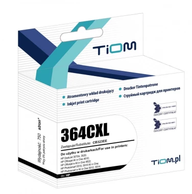 Tusz Tiom Ti-H364CXL (CB323EE ), 750 stron, cyan (błękitny)