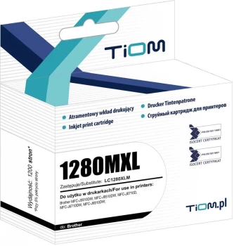 Tusz Tiom Ti-B1280MXL (1280MXL, LC1280XLM), 1200 stron, magenta (purpurowy)
