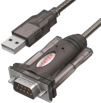 Adapter USB- 1x RS-232 Unitek Y-105, 1.5m, czarny