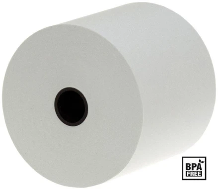 Rolki papierowe termiczne  Emerson, BPA free, 80mm x 50m, 55+/- 6g/m2 48 sztuk, biały