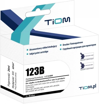 Tusz Tiom Ti-B123BK (LC123BK), 600 stron, black (czarny)