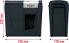 Niszczarka Rexel Secure MC3 Whisper-Shred, mikrościnek 2x15mm, 3 kartki, P-5 DIN, czarno-srebrny