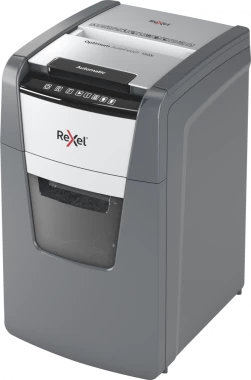 Niszczarka automatyczna Rexel Optimum AutoFeed+ 150X, konfetti 4x28 mm, 150 kartek, P-4 DIN, czarno-srebrny