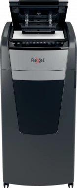 Niszczarka automatyczna Rexel Optimum AutoFeed+ 600X, konfetti 4x28 mm, 600 kartek, P-4 DIN, czarno-srebrny