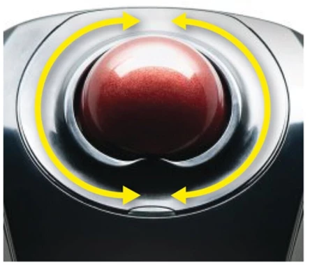 Trackball bezprzewodowy Kensington Orbit, laserowy, czarny
