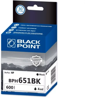 Tusz Black Point BPH651BK (C2P10AE), 600 stron, black (czarny)