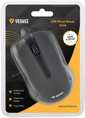 Mysz przewodowa Yenkee USB Suva, optyczna, czarny