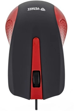 Mysz przewodowa Yenkee USB Suva, optyczna, czerwono-czarny