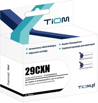 Tusz Tiom Ti-E29CX (C13T29924010), 14 ml, cyan (błękitny)