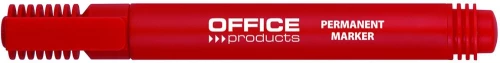 Marker permanentny Office Products, okrągła, 1-3mm, czerwony