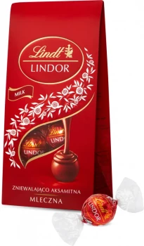 Praliny Lindt Lindor Milk, czekoladowy z nadzieniem, 100g