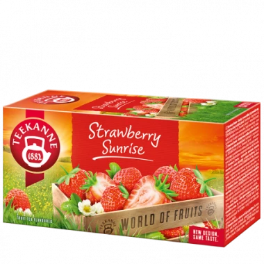 Herbata owocowa w torebkach Teekanne Strawberry Sunrise, truskawka, 20 sztuk x 2.5g