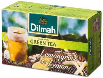 Herbata zielona w torebkach Dilmah Lemongrass & lemon, 20 sztuk x 1.5g