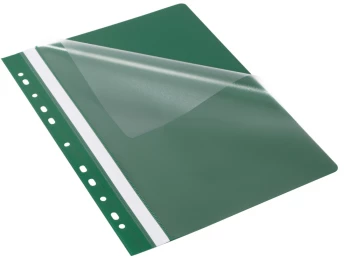 Skoroszyt plastikowy oczkowy Bantex Budget EVO, A4, do 200 kartek, zielony