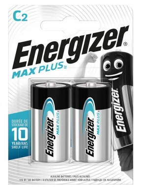 Bateria Energizer Max Plus, C, LR14, 1.5V, 2 sztuki