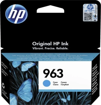 Tusz HP 963 (3JA23AE), 700 stron, cyan (błękitny)