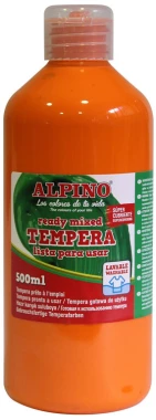 Farba plakatowa Alpino, w butelce, 500ml, pomarańczowy