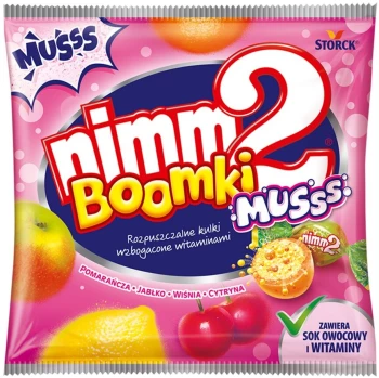 Cukierki Storck Nimm2 Boomki Muss, mix smaków, 90g