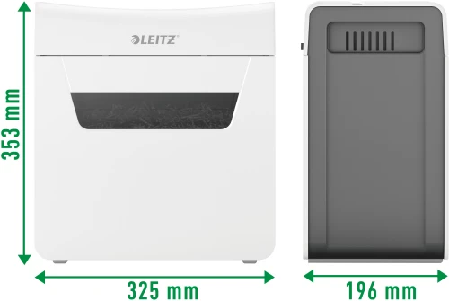 Niszczarka Leitz IQ Protect Premium 6X, konfetti, 6 kartek, P-4 DIN, biały