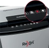 Niszczarka automatyczna Rexel Optimum AutoFeed+ 750M, mikrościnek 2x15mm, 750 kartek, P-5 DIN, czarny