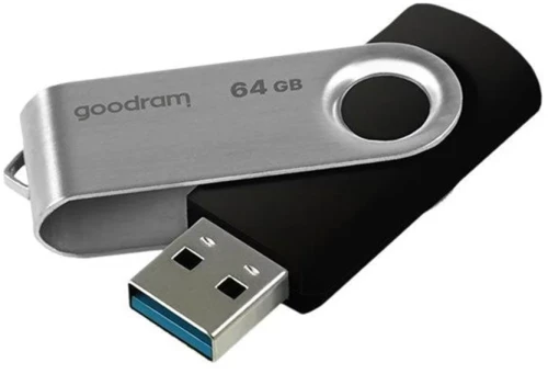 Pendrive GoodRam Twister, 64GB, USB 3.0, czarno-srebrny