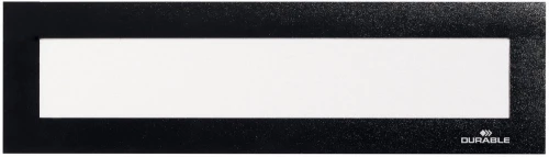 Ramka magnetyczna do nagłówków Durable Duraframe Magnetic Top, 236x66mm, 5 sztuk, czarny
