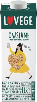 Napój owsiany Lovege, bez cukru, 1l