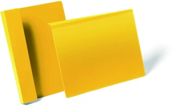 Kieszeń magazynowa Durable, z zakładką, A4, pozioma, 50 sztuk, żółty
