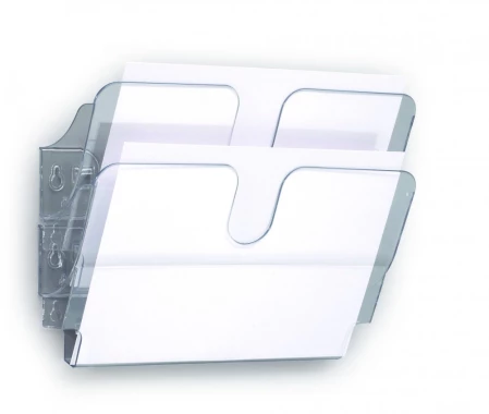 Pojemnik na dokumenty Durable Flexiplus, poziomy, A4, 2 sztuki, przezroczysty