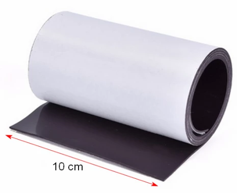 Taśma magnetyczna, samoprzylepna, 10cmx1m, czarny