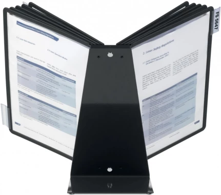 Moduł stołowy Durable Vario Display System Table, z 10 czarnymi panelami,  A4, czarny