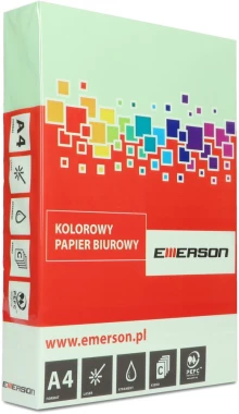 Papier kolorowy Emerson, A4, 80g/m2, 500 arkuszy, zielony (MG28)