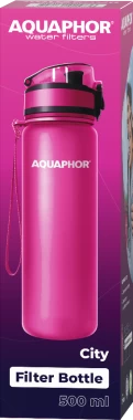 Butelka filtrująca Aquaphor City, 0.5l, fuksja