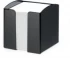 Pojemnik z białymi karteczkami Durable Trend, 100x105x100mm, 800 karteczek, czarny