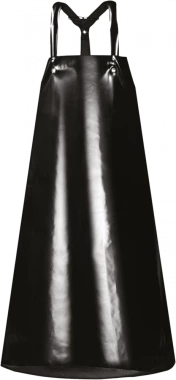 Fartuch kwasoługoochronny Pros, rozmiar 164-170cm, czarny