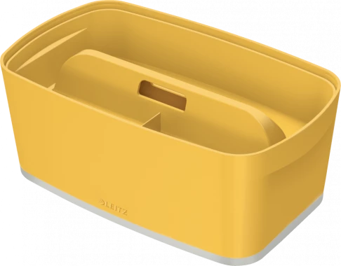 Pojemnik z pokrywką Leitz MyBox Cosy, mały, 318x128x191mm, 5l, żółty