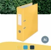 Segregator Leitz 180°Cosy Soft Touch,  A4, szerokość grzbietu 80mm, do 600 kartek,  żółty