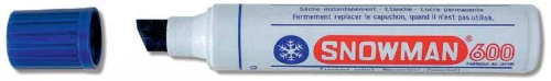 Marker permanentny Snowman Jumbo 600, ścięta, niebieski