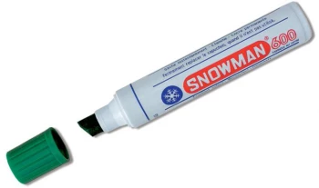Marker permanentny Snowman Jumbo 600, ścięta, zielony