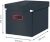 Pudełko do przechowywania Leitz Click&Store Cosy, duże, rozmiar L (320x310x360mm), szary