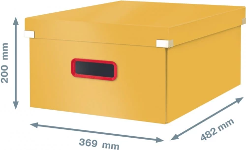 Pudełko do przechowywania Leitz Click&Store Cosy, duże, 369x200x482mm, żółty
