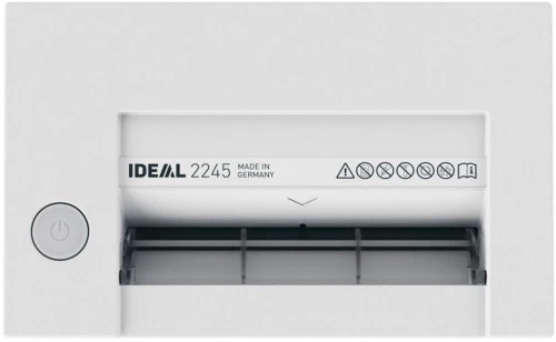 Niszczarka Ideal 2245 CC, ścinek 2x15mm, 4 kartki, P-5/F-2 DIN, biały