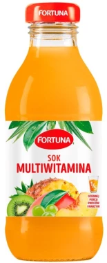 Sok multiwitamina Fortuna, butelka szklana, 0.3l