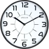 Zegar ścienny Unilux Pop, 28.5cm, tarcza kolor biały, rama kolor czarny